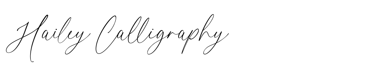 Hailey Calligraphy